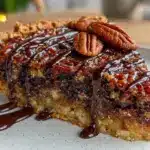 brownie pecan pie - featured image