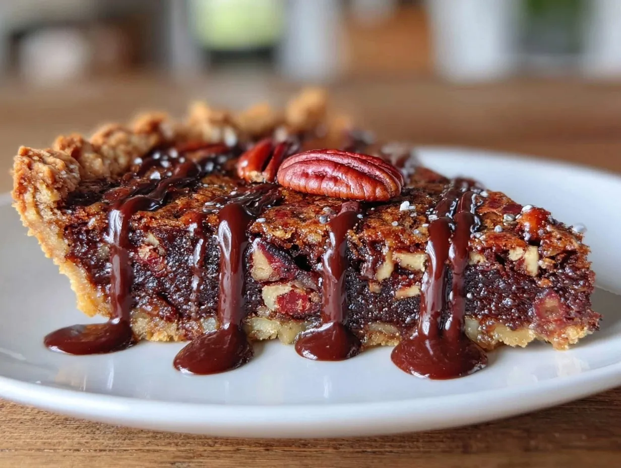 brownie pecan pie preparation steps