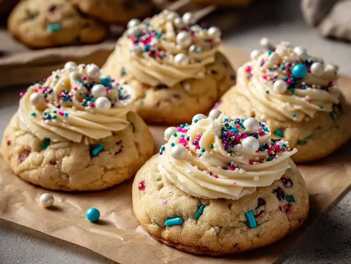 cake batter cookies preparation steps