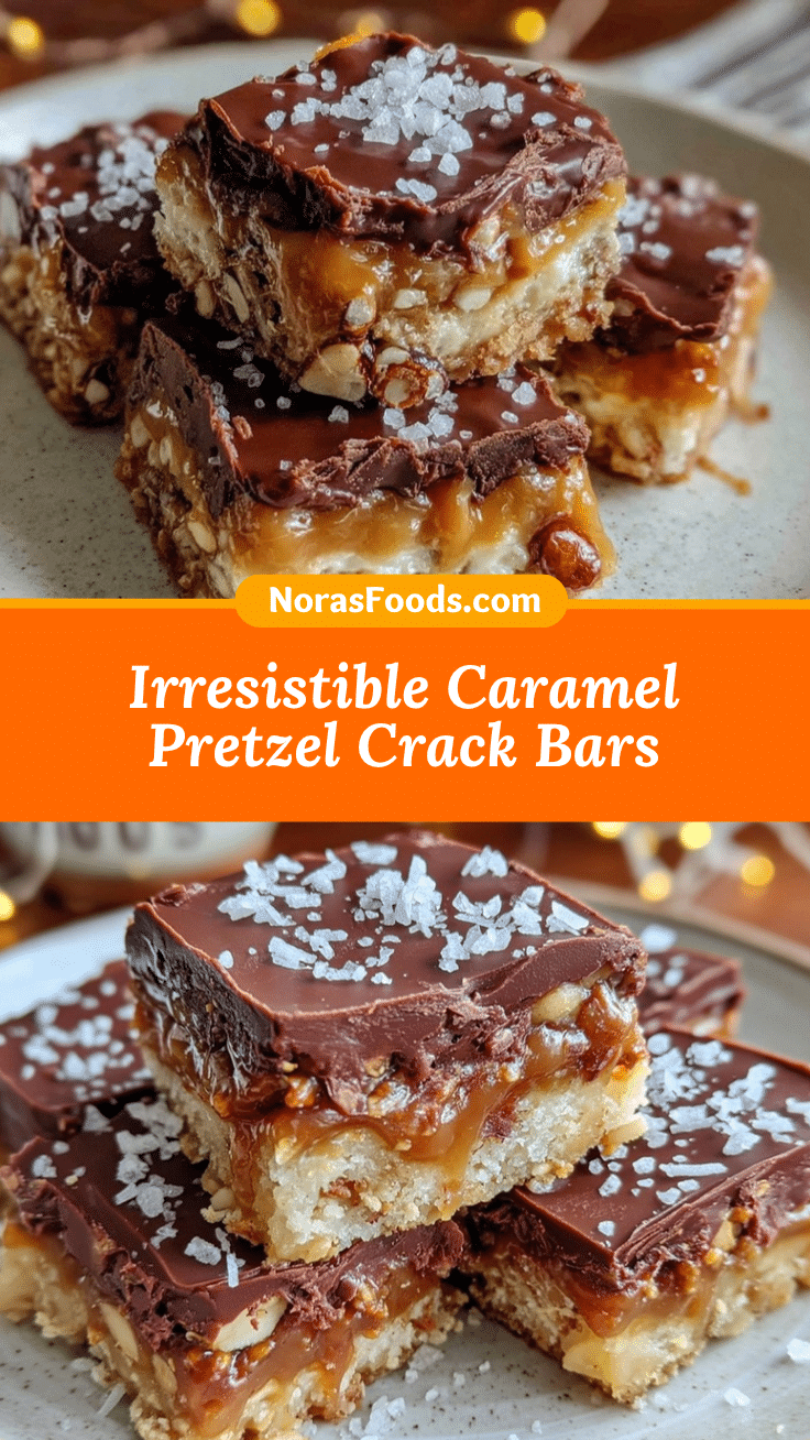 caramel pretzel crack bars recipe