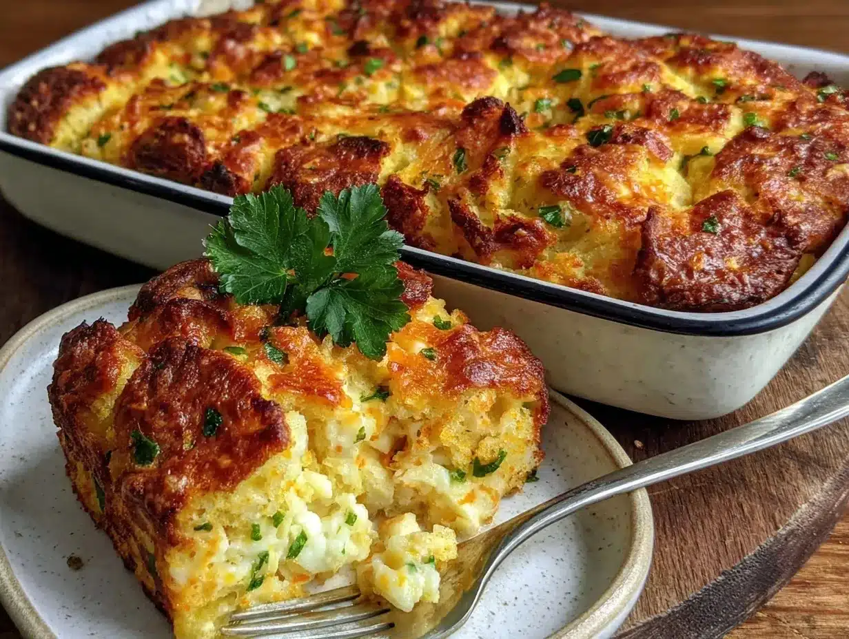 Chicken and Stuffing Casserole preparation steps