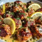 Chicken Piccata Meatballs - featured image