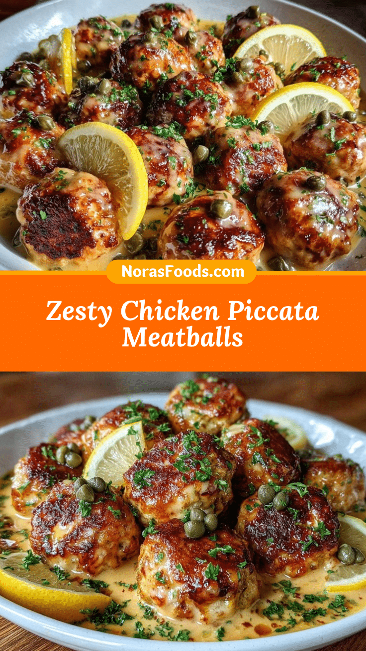 Chicken Piccata Meatballs recipe