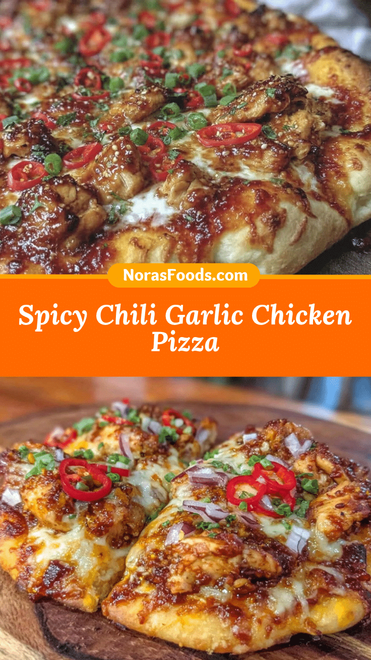 chili garlic chicken pizza recipe