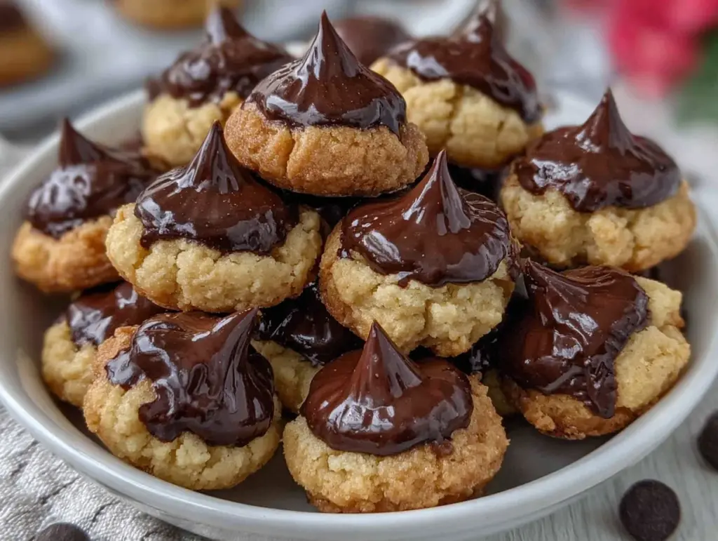 Chocolate Kiss Acorn Cookies - featured image