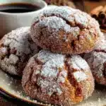 cinnamon coffee crinkles - featured image