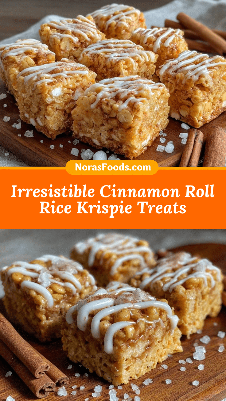 Cinnamon Roll Rice Krispie Treats recipe