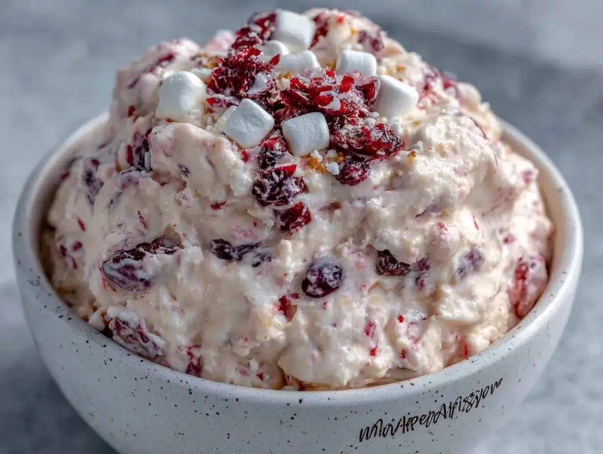 cranberry fluff salad preparation steps