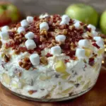 creamy cheesecake apple salad - featured image