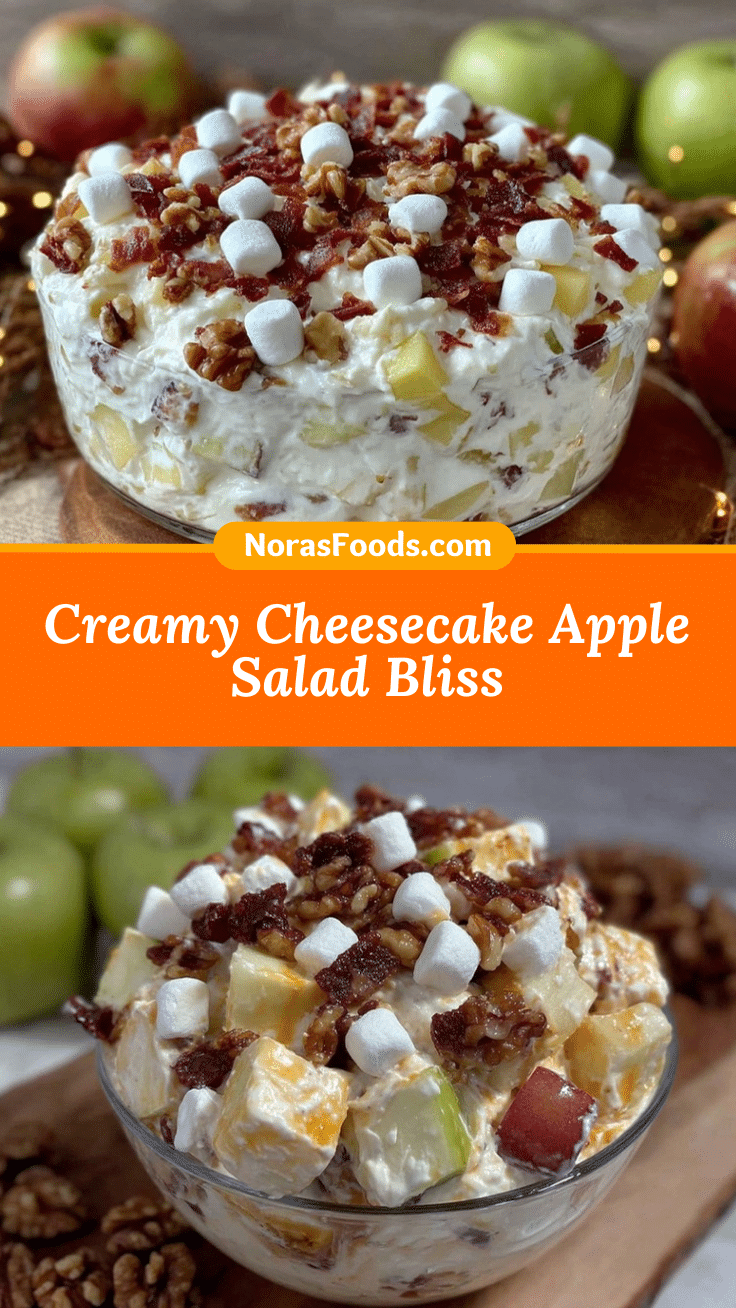 creamy cheesecake apple salad recipe