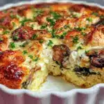 creamy chicken and spinach casserole - featured image