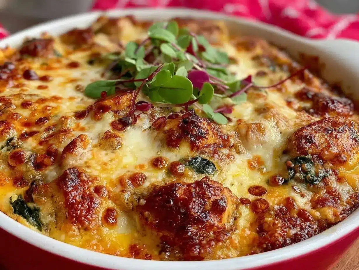 creamy chicken and spinach casserole preparation steps