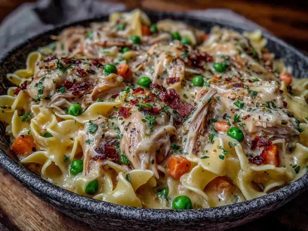Creamy Chicken Pot Pie Noodles - featured image