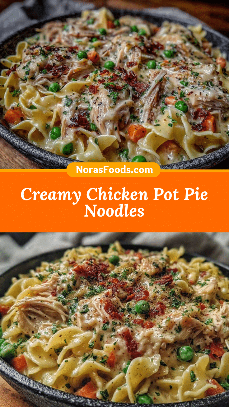 Creamy Chicken Pot Pie Noodles recipe