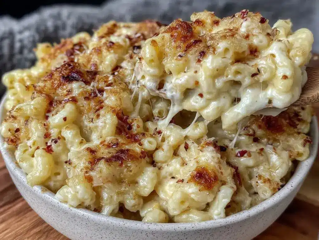 creamy crockpot mac and cheese - featured image