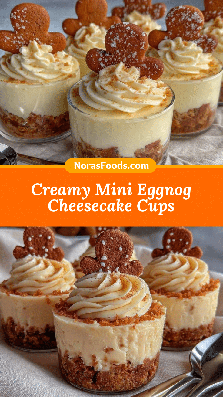 creamy eggnog cheesecake cups recipe
