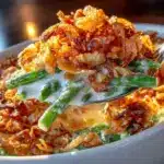 creamy green bean casserole - featured image