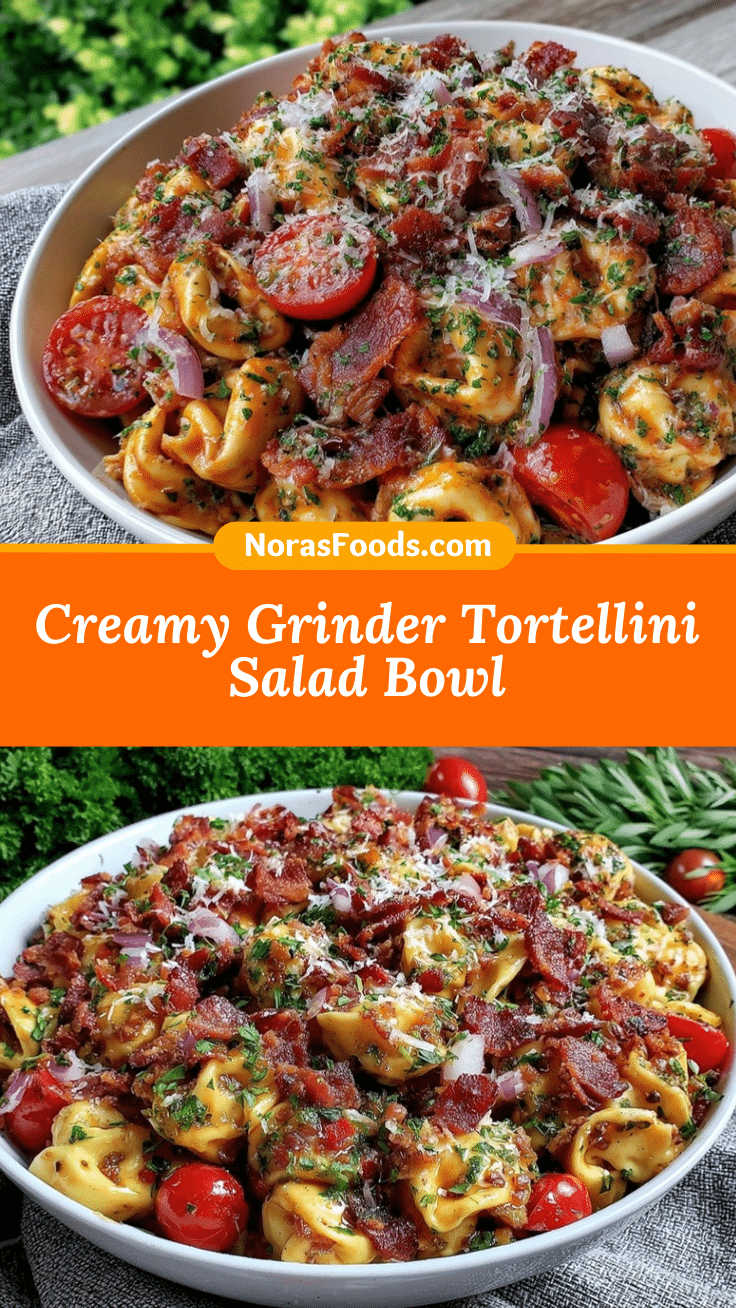 Creamy Grinder Tortellini Salad recipe