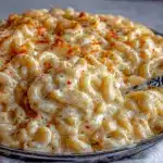creamy homemade mac and cheese - featured image