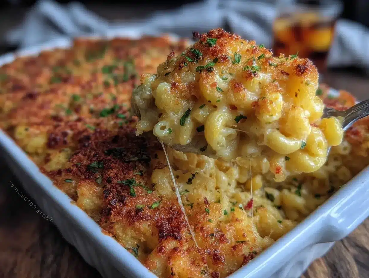 creamy mac and cheese casserole preparation steps
