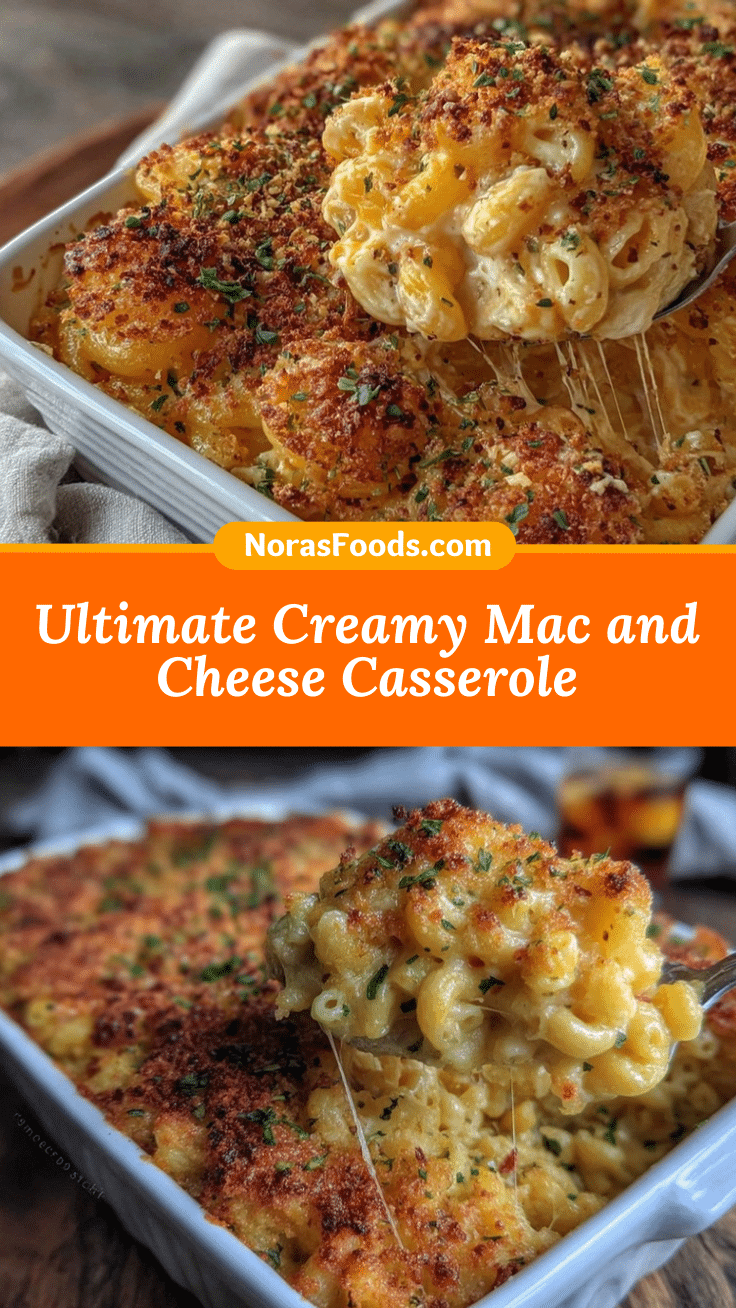 creamy mac and cheese casserole recipe