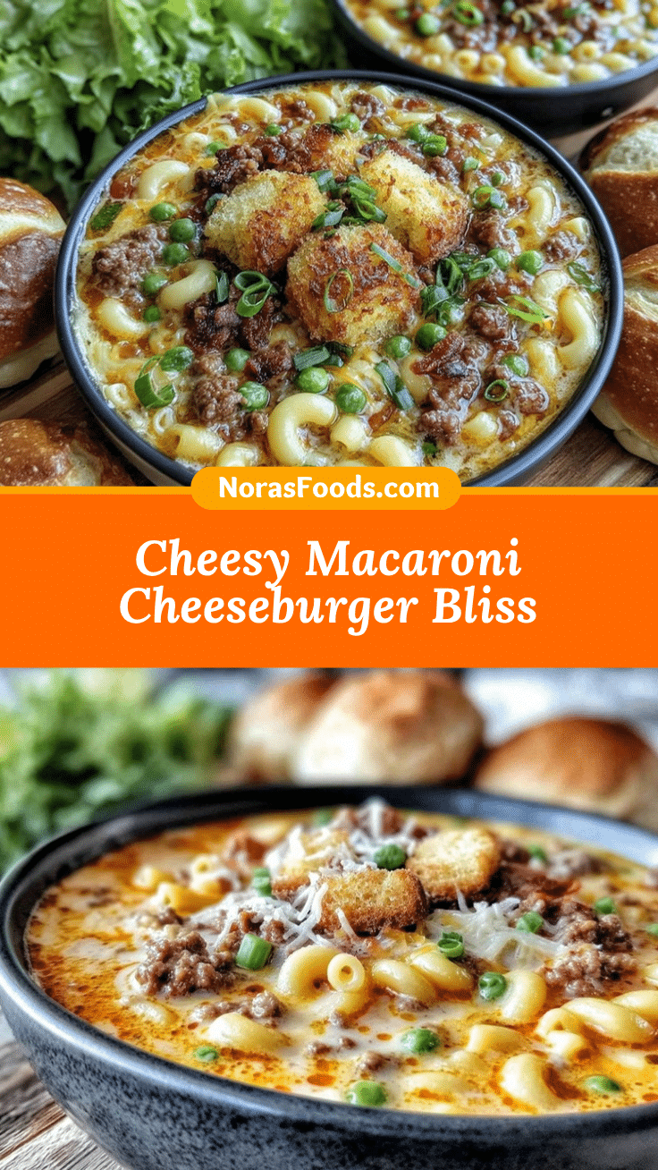 creamy macaroni cheeseburger soup recipe