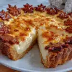 creamy maple buttermilk pie - featured image