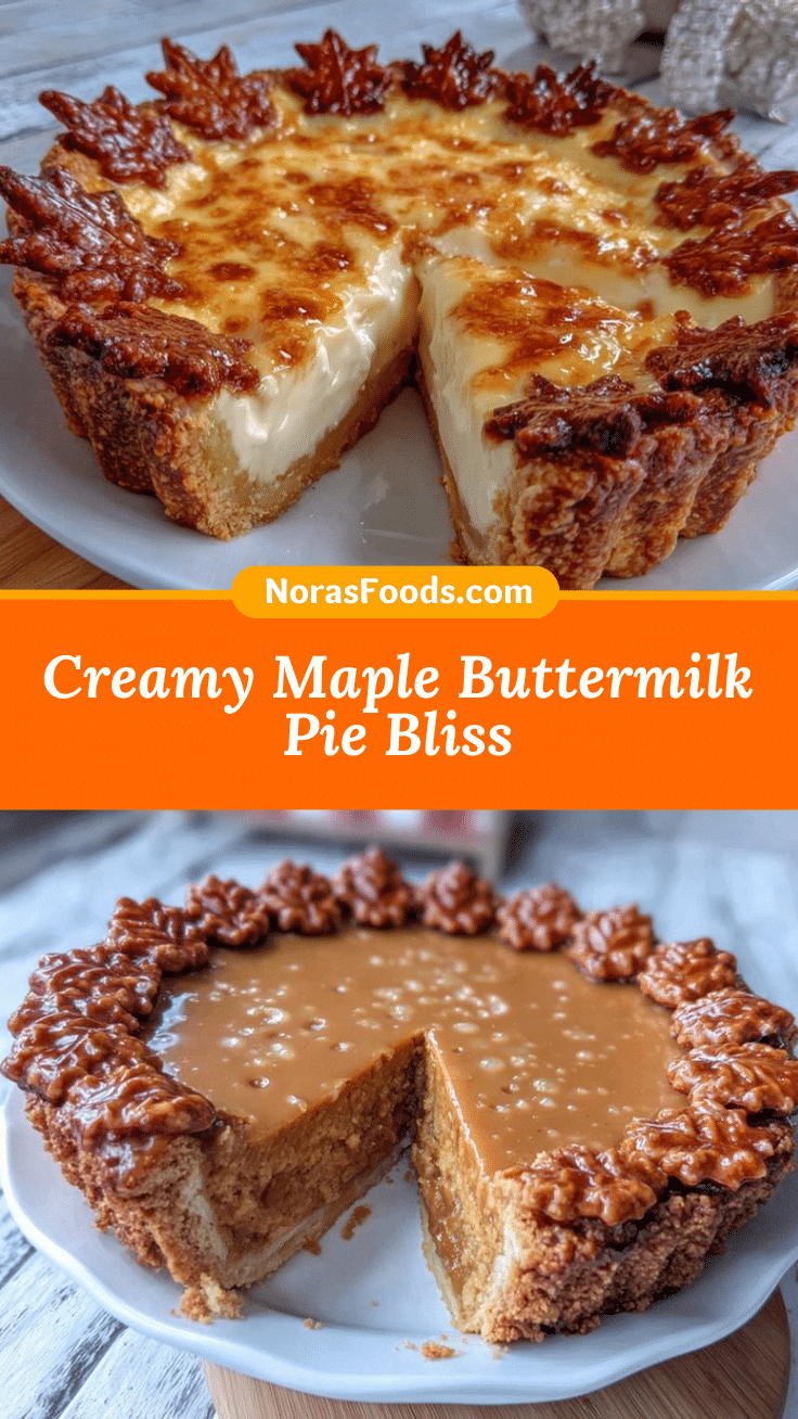 creamy maple buttermilk pie recipe
