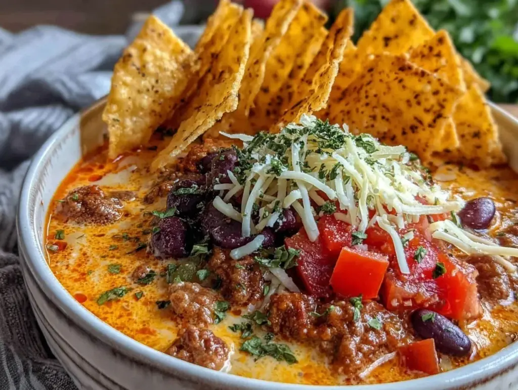 creamy nacho soup - featured image