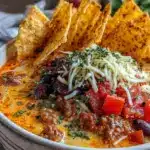 creamy nacho soup - featured image