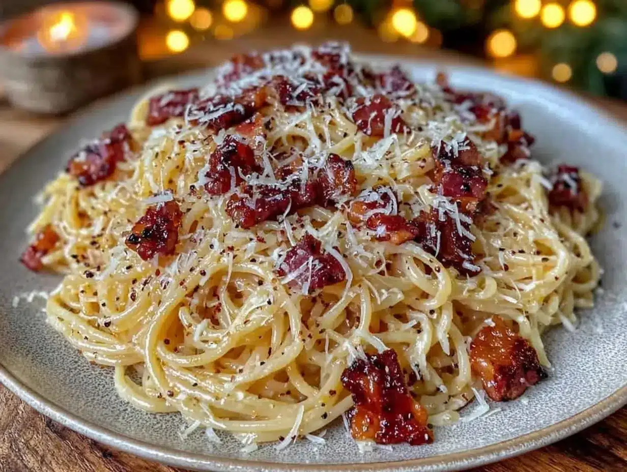 creamy pasta carbonara preparation steps