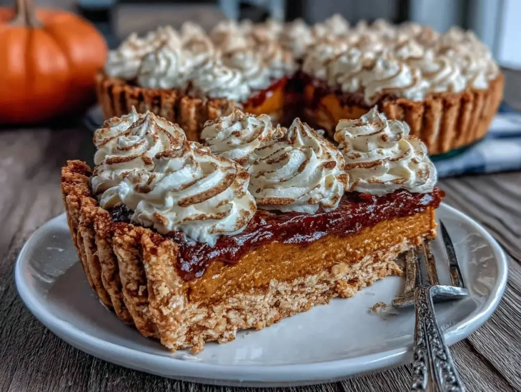 creamy pumpkin pie - featured image