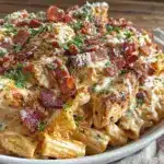 creamy ranch chicken pasta - featured image