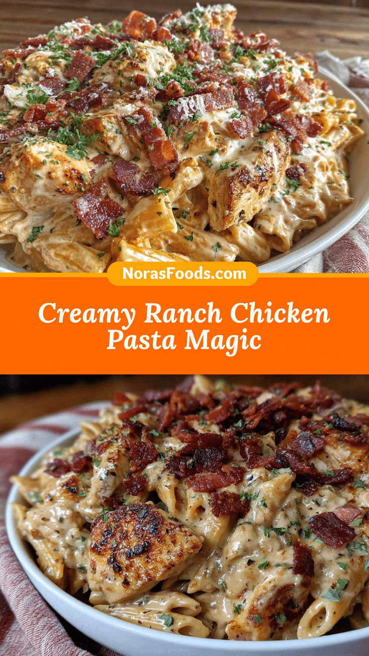 creamy ranch chicken pasta recipe