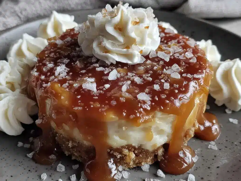 creamy salted caramel dessert bars - featured image