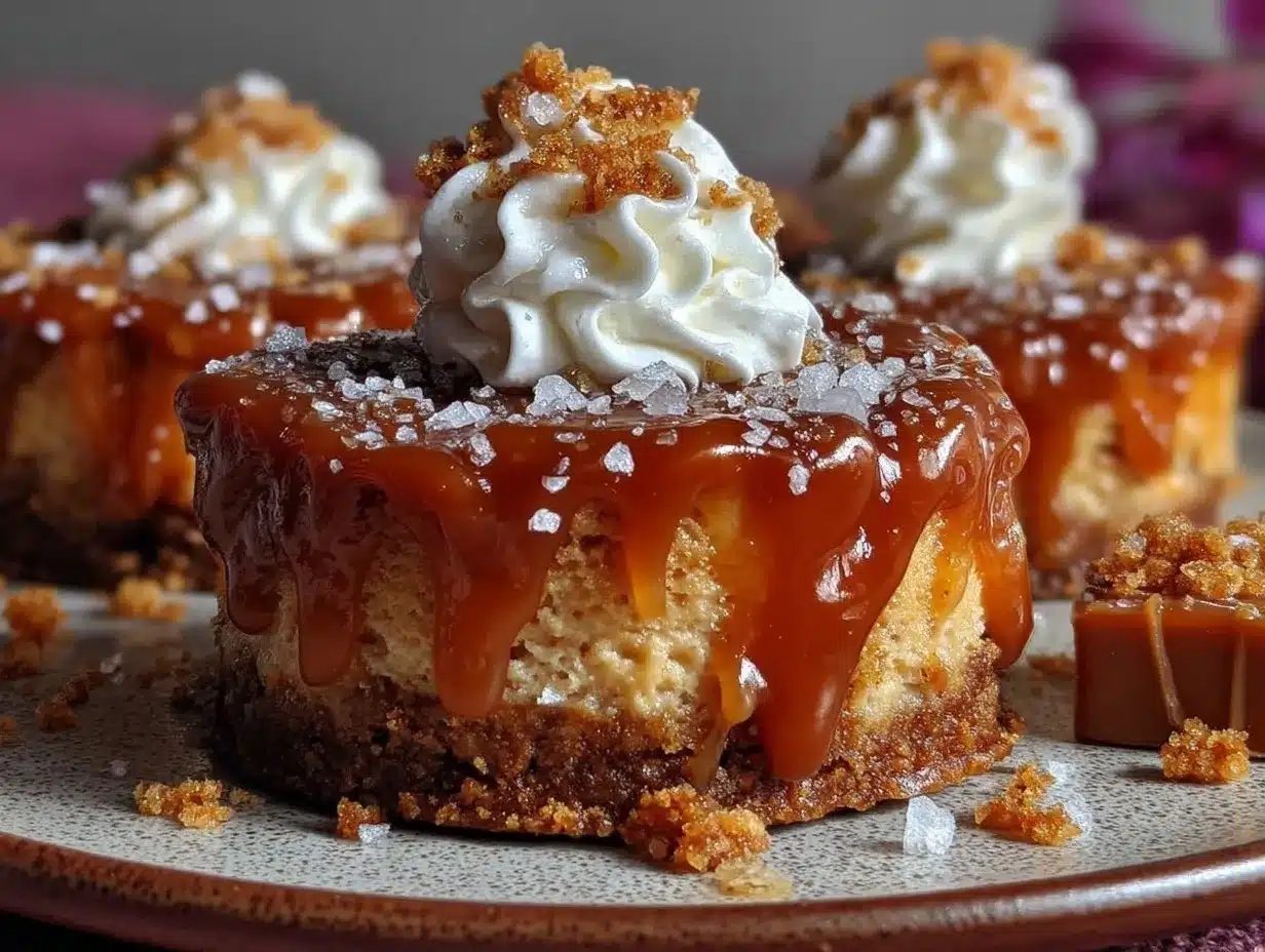 creamy salted caramel dessert bars preparation steps