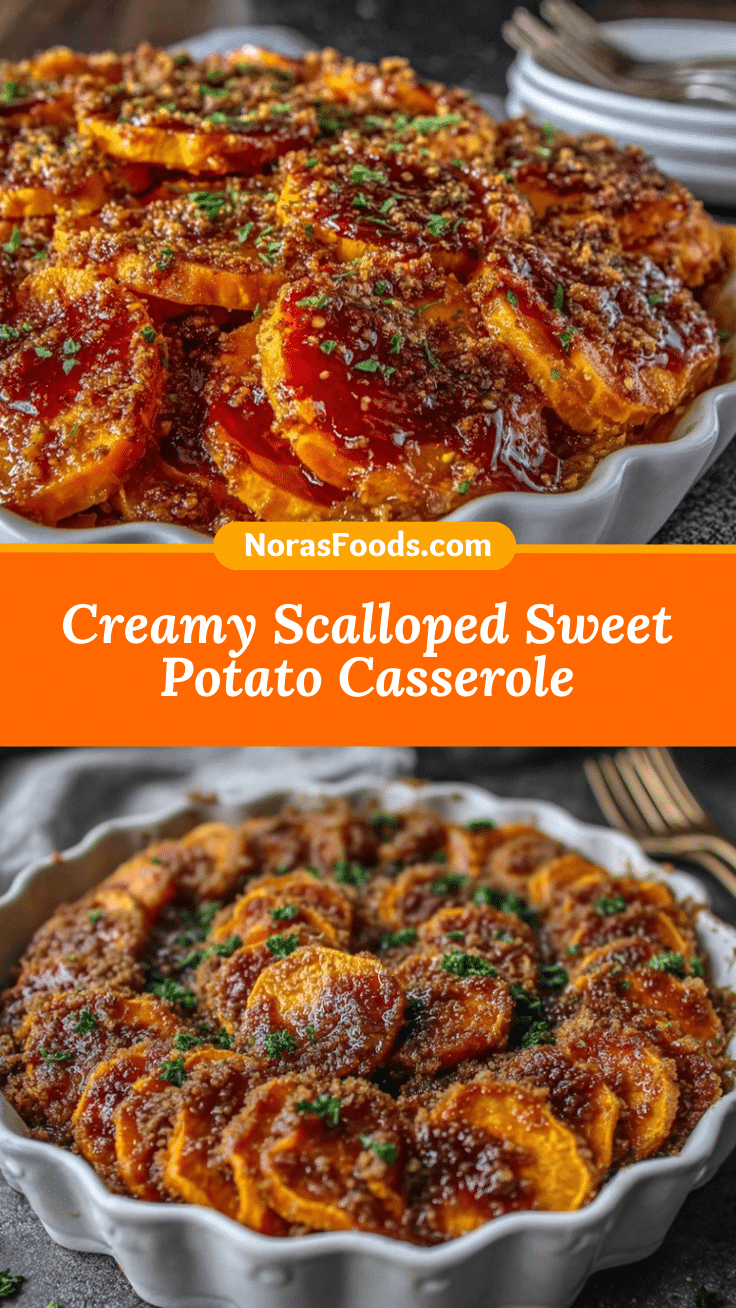 creamy scalloped sweet potato casserole recipe
