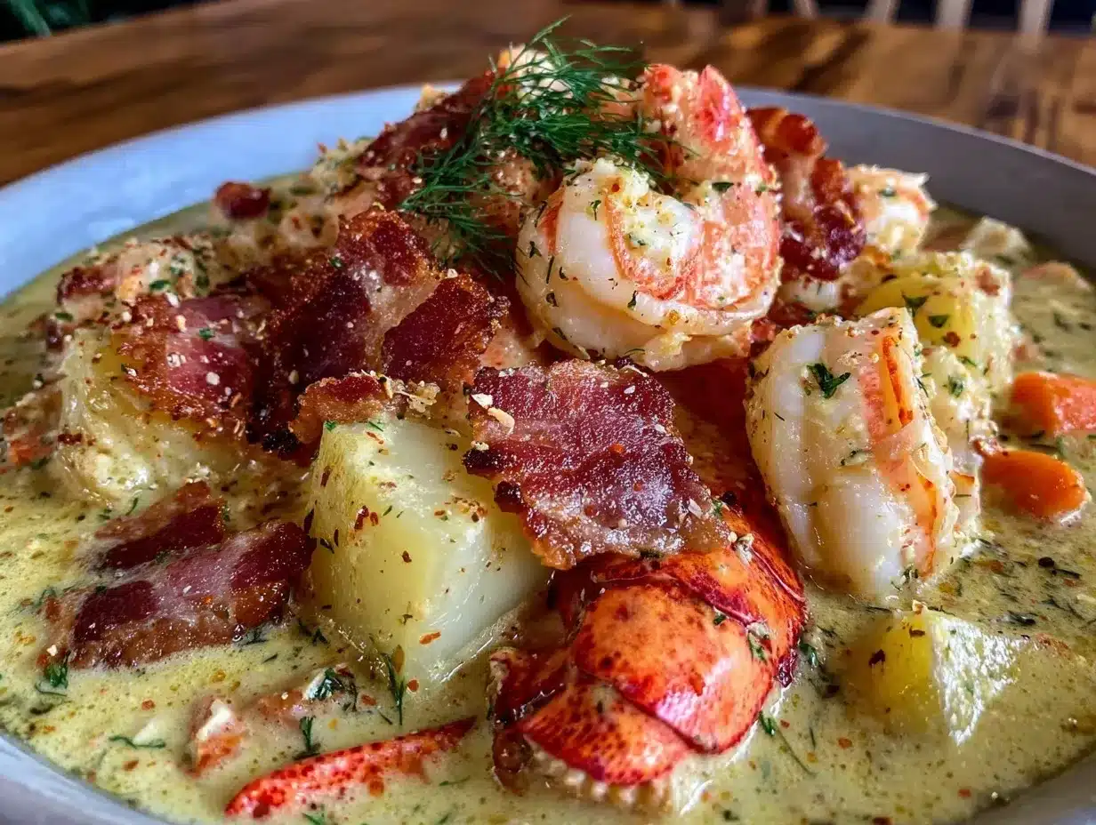 creamy seafood chowder preparation steps