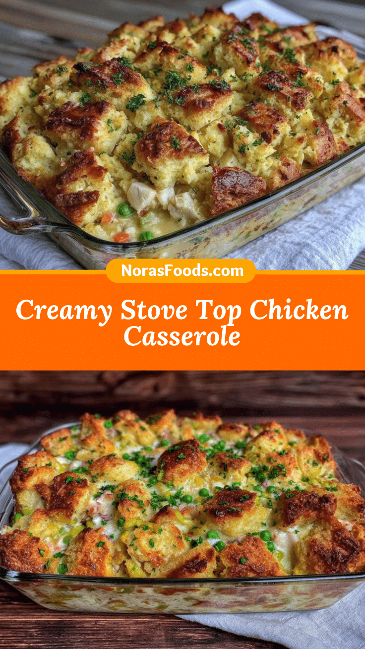 creamy stove top stuffing chicken casserole recipe