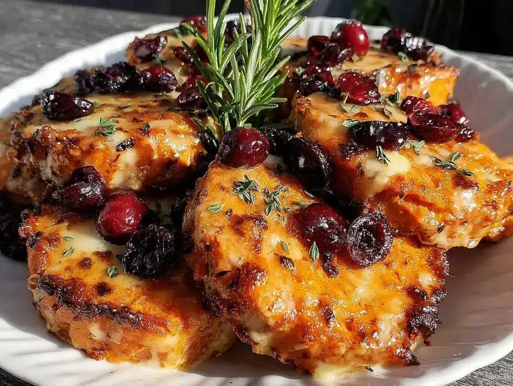 creamy sweet potato and cranberry gratin - featured image