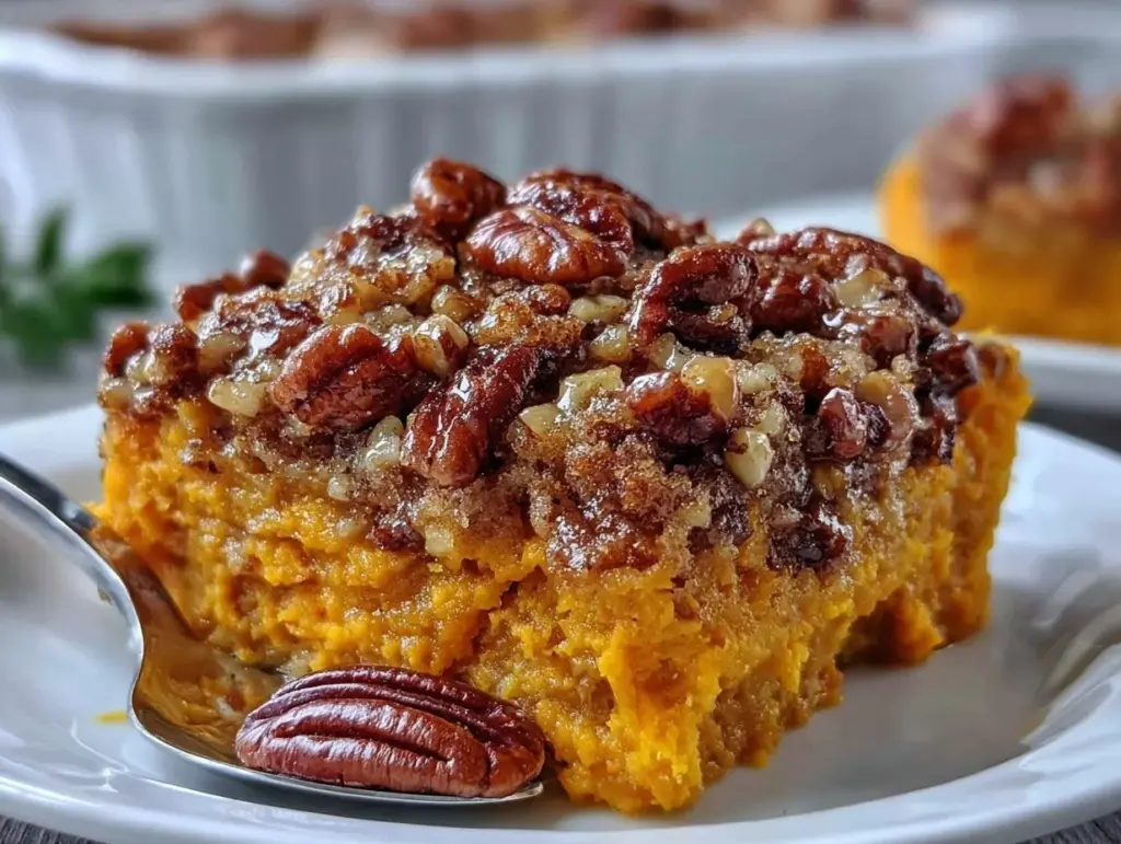 creamy sweet potato casserole - featured image