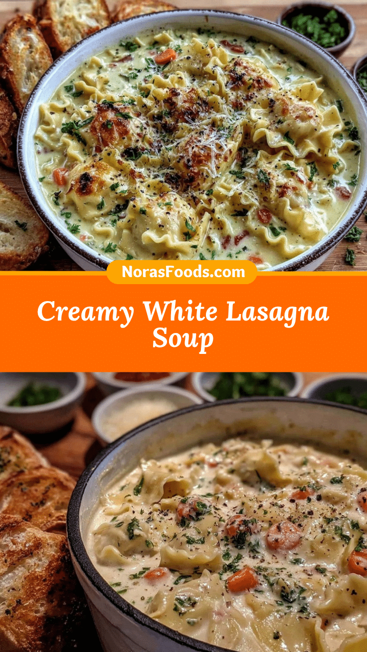 creamy white lasagna soup recipe