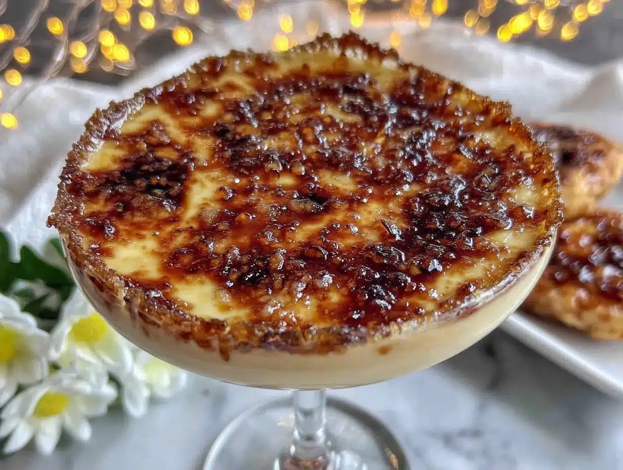 Crème Brûlée Martini preparation steps
