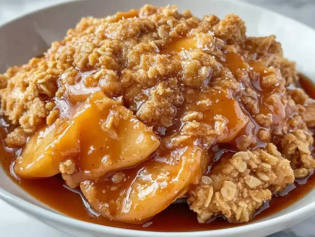 crispy apple crisp recipe - featured image