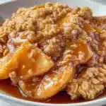 crispy apple crisp recipe - featured image
