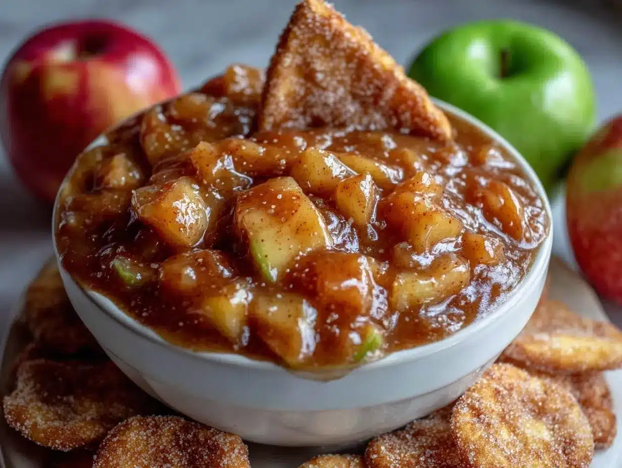Crispy Apple Pie Salsa preparation steps