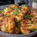 crispy curry roasted cauliflower - featured image