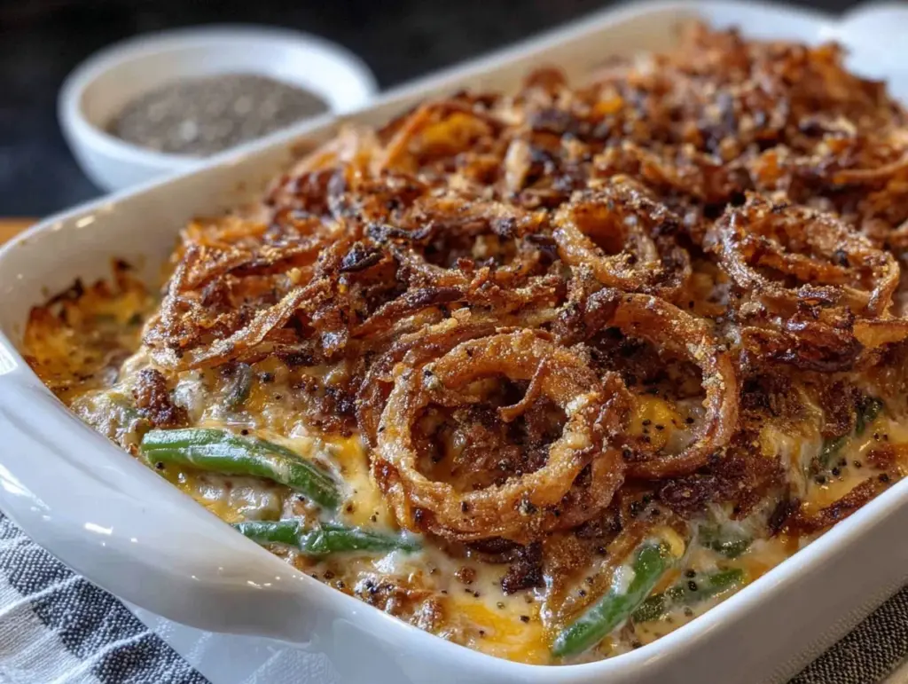 crispy French’s green bean casserole - featured image