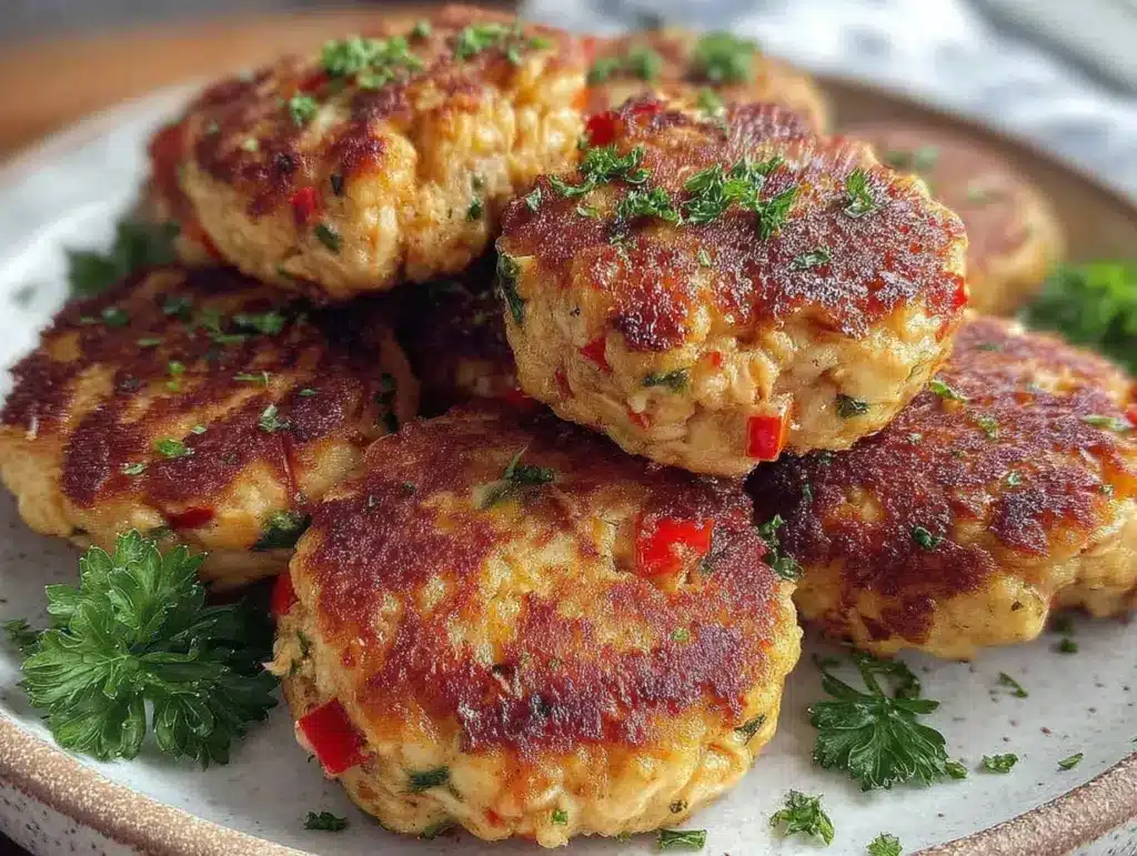 crispy salmon patties - featured image