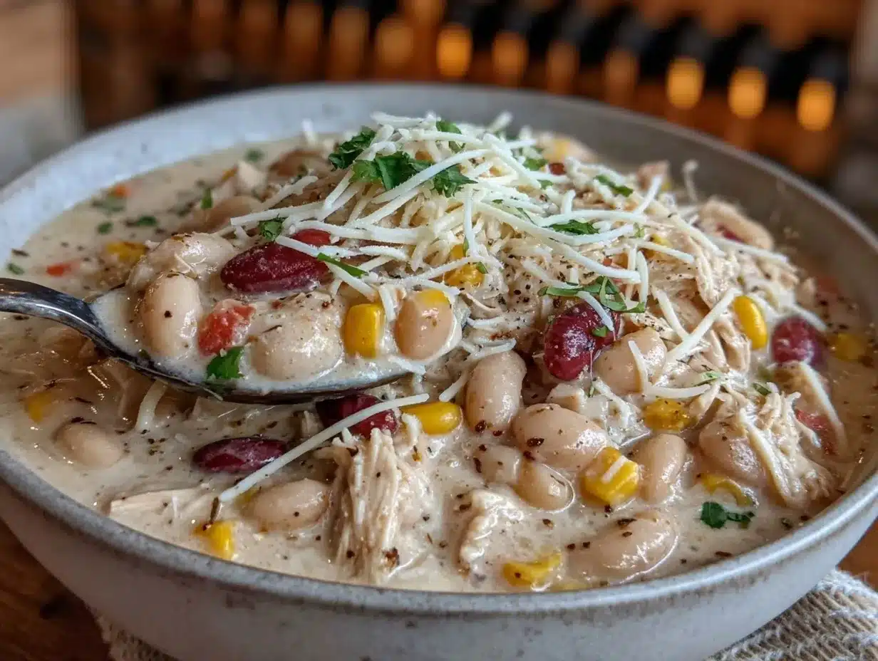 Crockpot White Chicken Chili preparation steps
